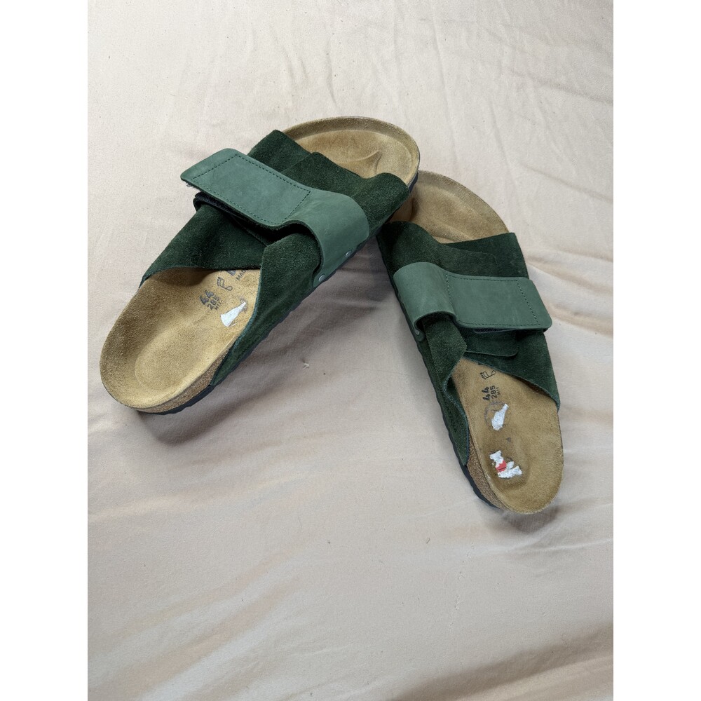 Birkenstock Kyoto Mountain View Green Nubuck Sandals Men's EU 44 US 11